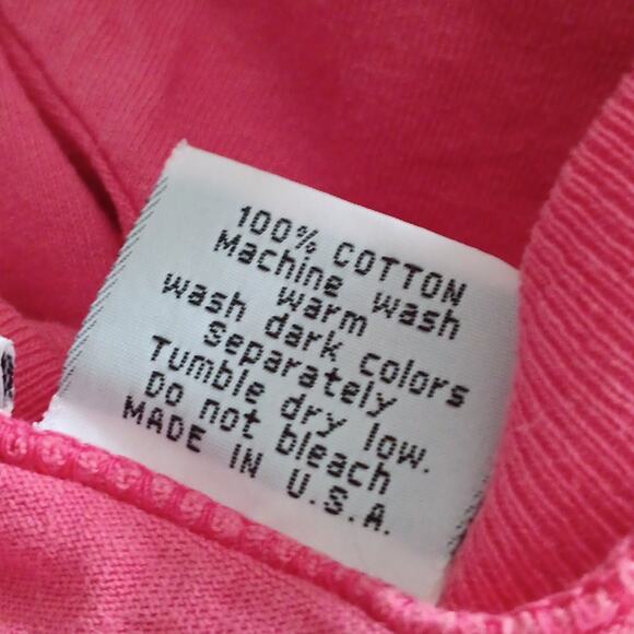 Vintage Johnny Was Embroidered Butterfly Cotton T-Shirt Pink 1X - Picture 6 of 6